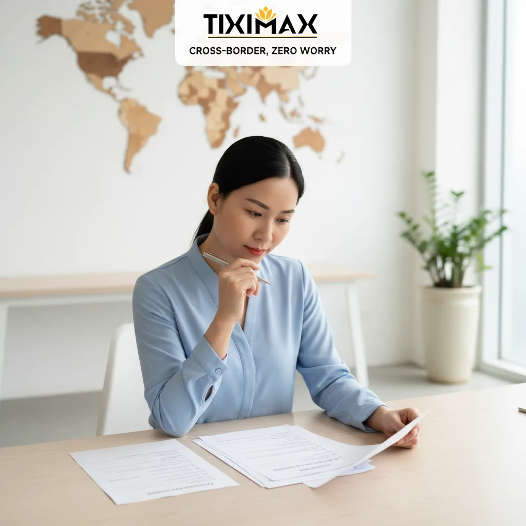 Cán bộ hải quan kiểm tra tờ khai và chứng từ trong thủ tục thông quan nhập khẩu